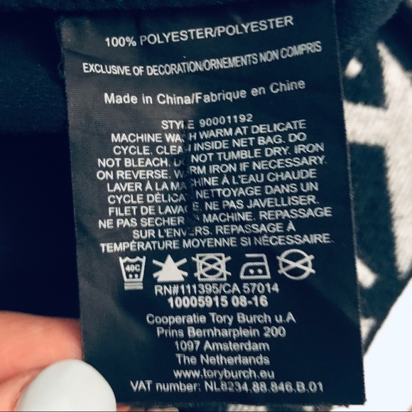 SALE! Tory Burch Navy Tunic With Tribal Embroidery - Picture 7 of 8